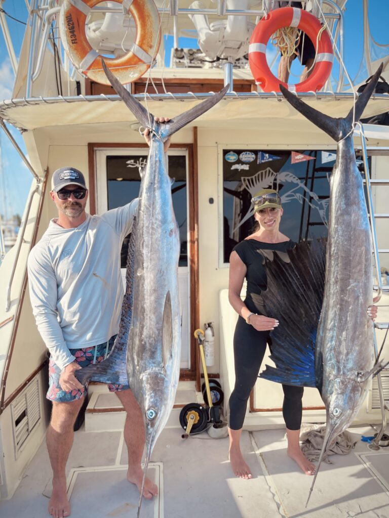 Sailfish caught on a Mareva fishing charter in Cancun