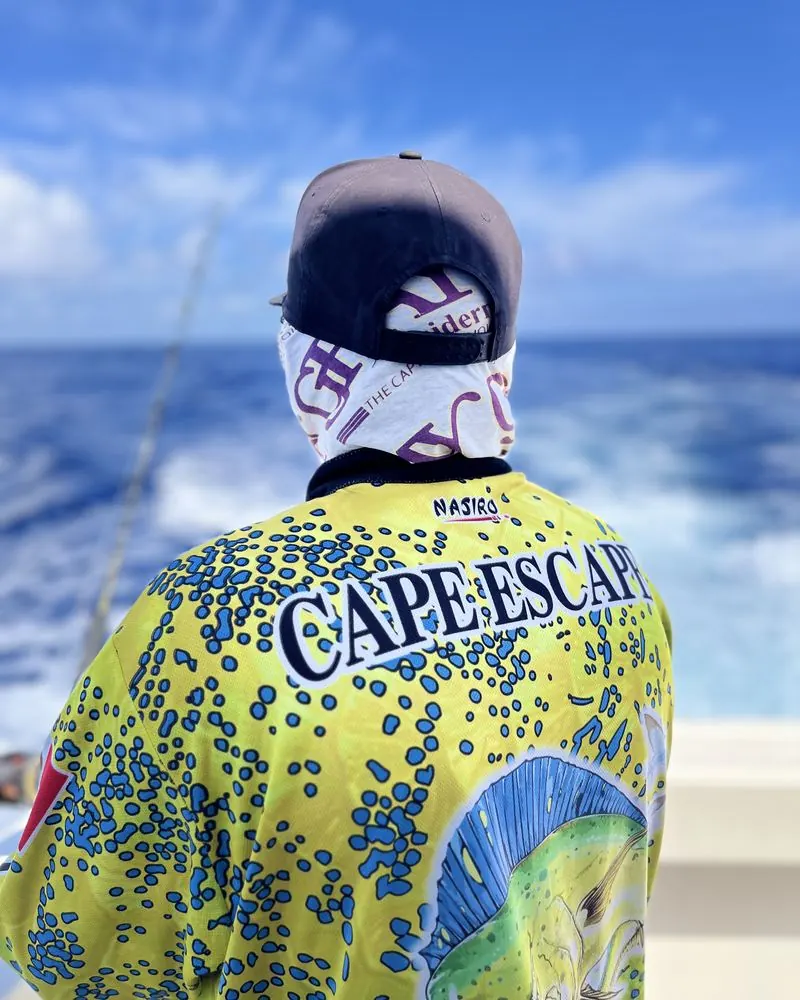 Cape Escape crew member at sea