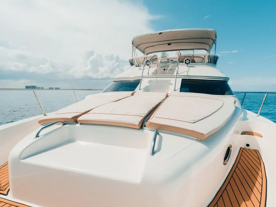 Luxury yacht deck in Cancún