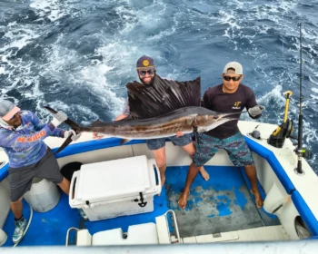 Sailfish on the deck of Fish’s, Cancún