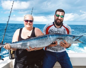 Wahoo caught on a Cape Escape private fishing charter in Cancún